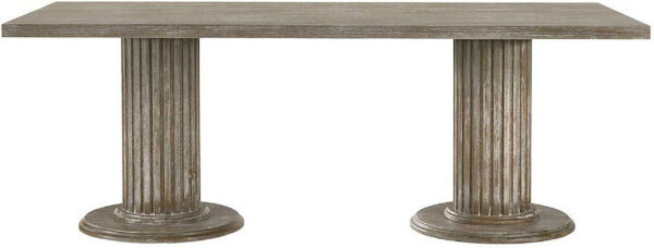 Gabrian Reclaimed Gray Rectangular Dining Table 60170 by ACME - Image 3