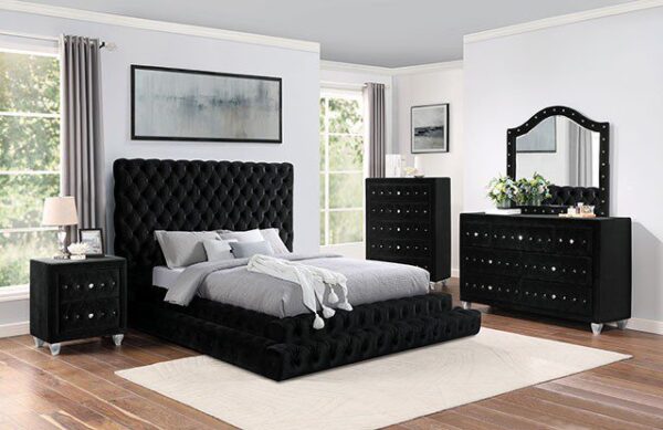STEFANIA BED CM7227BK By Furniture of America - Image 2