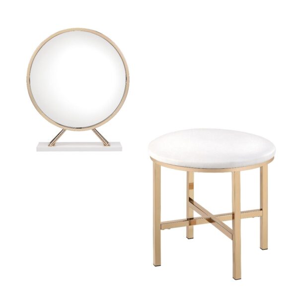 Midriaks Vanity Mirror & Stool by ACME - Image 2