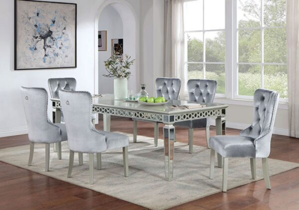 Adalia Dining Table CM3241SV-T By Furniture of America - Image 2