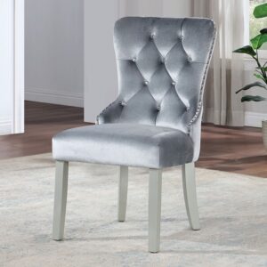 ADALIA CHAIR (2/CTN) CM3241GY-SC-2PK BY Furniture of America.