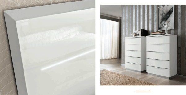 Onda LEGNO White Bedroom Set By ESF Furniture - Image 9