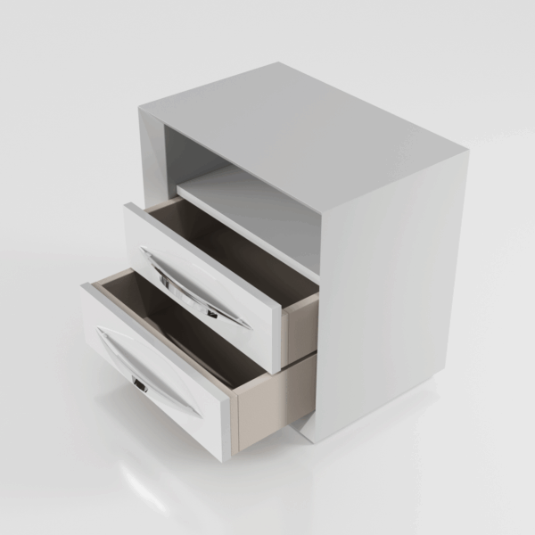 Mat Majesty White Bedroom Set w/light and Carmen Cases p11798 By ESF Furniture - Image 12