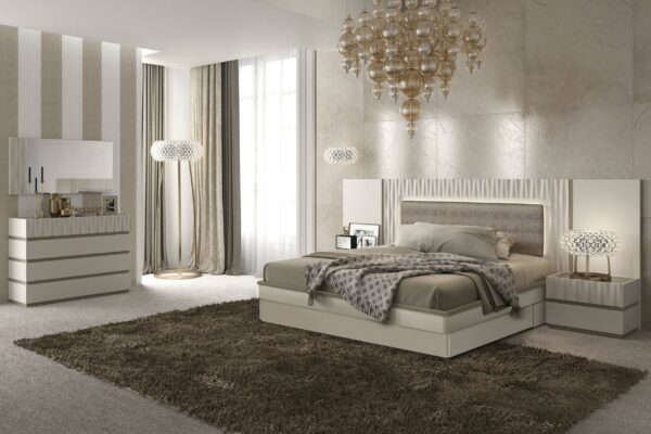 Marina Taupe Bedroom Set By ESF Furniture - Image 2