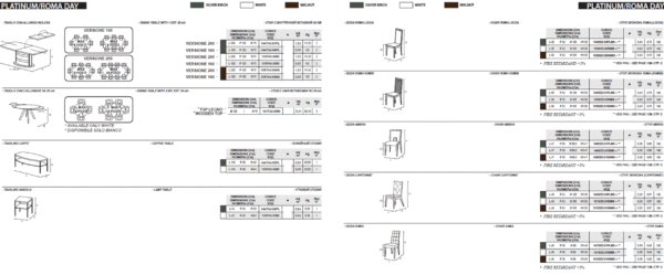 Platinum Slim Dining Set By ESF Furniture - Image 12
