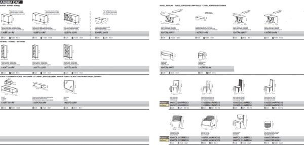Ambra Dining Room Set By ESF Furniture - Image 11