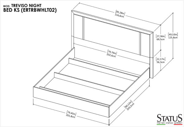 Treviso Bedroom Set By ESF Furniture - Image 11