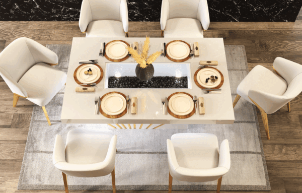 Oro White Dining Room Set By ESF Furniture - Image 7