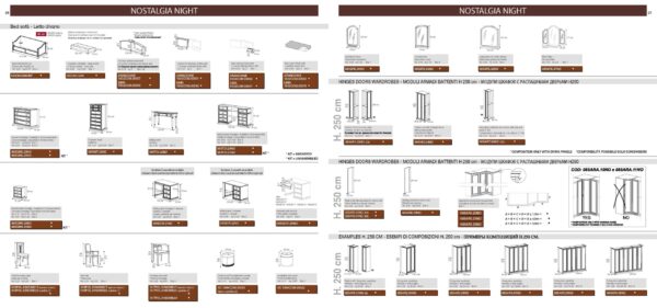 Nostalgia Night Walnut Bedroom Set p5137 By ESF Furniture - Image 28
