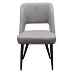 Black Leg Grey Fabric Reveal Chair By Diamond Sofa - Image 3