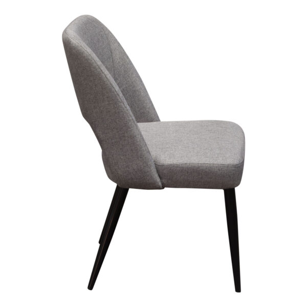 Black Leg Grey Fabric Reveal Chair By Diamond Sofa - Image 4