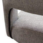 Black Leg Grey Fabric Reveal Chair By Diamond Sofa - Image 6