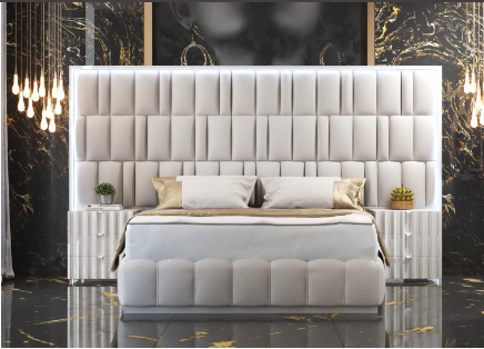 Orion Qs Bed w/ Light **Needs wooden slat frame**
