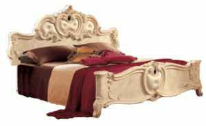 Barocco Bed Q.S.Ivory **frame not included**