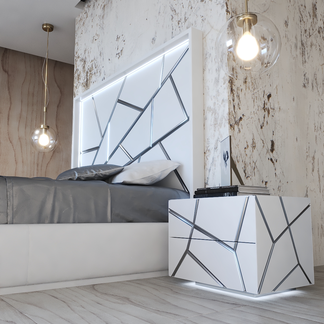Gio Nightstand 2 drawers