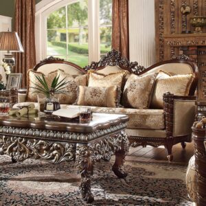 Extra Dark Walnut Traditional Living Room Sofa HD-92 By Homey Design
