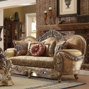 Brown Chenille Loveseat HD-622