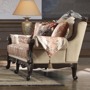 brown loveseat HD-2638