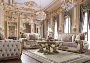 Perfect 3PCs Brown Traditional Sofa Set HD-25 By Homey Design