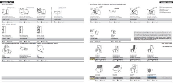Ambra Dining Set additional Items p10158 By ESF Furniture - Image 6