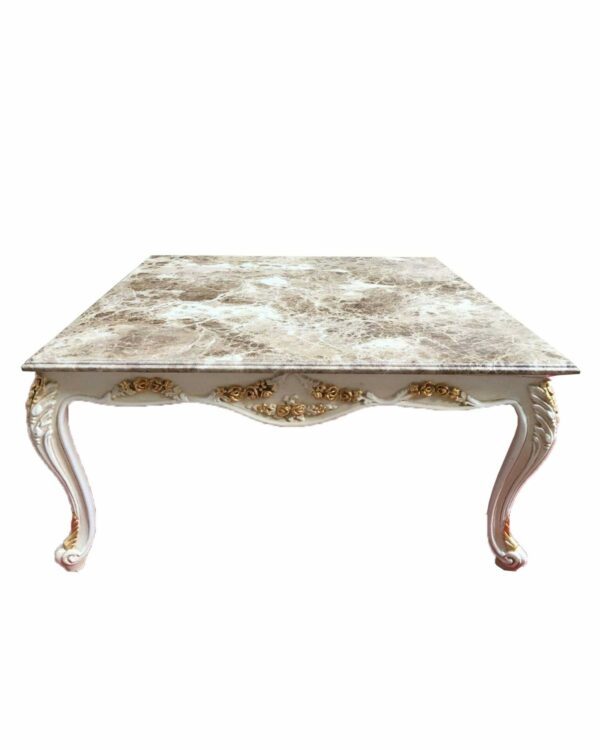 Handmade Queen Table With Marble Top - Image 10