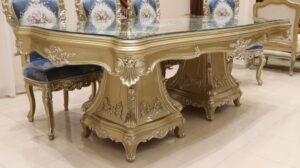 Handmade Lavish Green Dinning Table