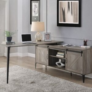 Gray Oak Writing Desk
