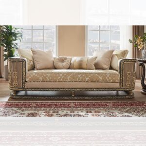 Light Beige Loveseat HD-9011