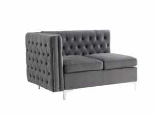 Gray Velvet Jaszira Loveseat by ACME