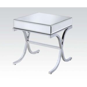 Chrome Yuri End Table 81197 by ACME
