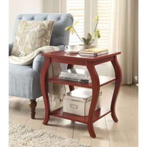 Red Becci End Table by ACME