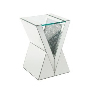 Noralie End Table With V Shaped Pedestal Base by ACME