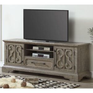 Salvaged Natural Artesia TV Stand 91765 by ACME
