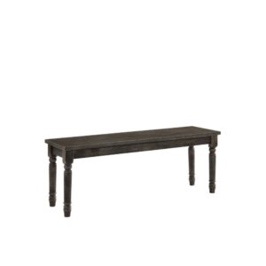 Weathered Gray Claudia II Bench 71883 by ACME
