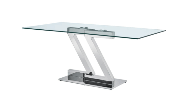 Shiny Zig Zag Dining Table p11614 By ESF Furniture - Image 2