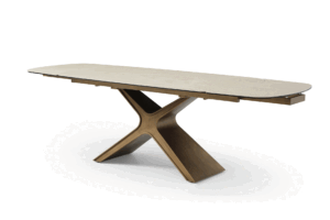 9368 Dining Table Taupe Two 16″ Extensions