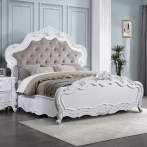 White Wood Bed