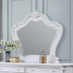 White Wood Mirror