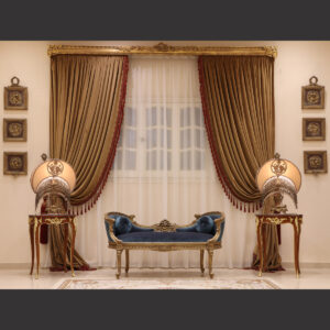 MC-100 Deep Teal Baroque sofa set