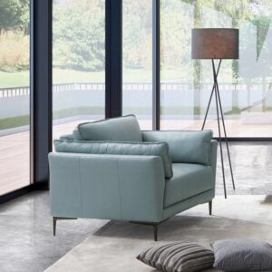 Saga Green Leather Mesut Chair