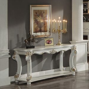 Vendome Sofa Table in Antique Pearl Finish