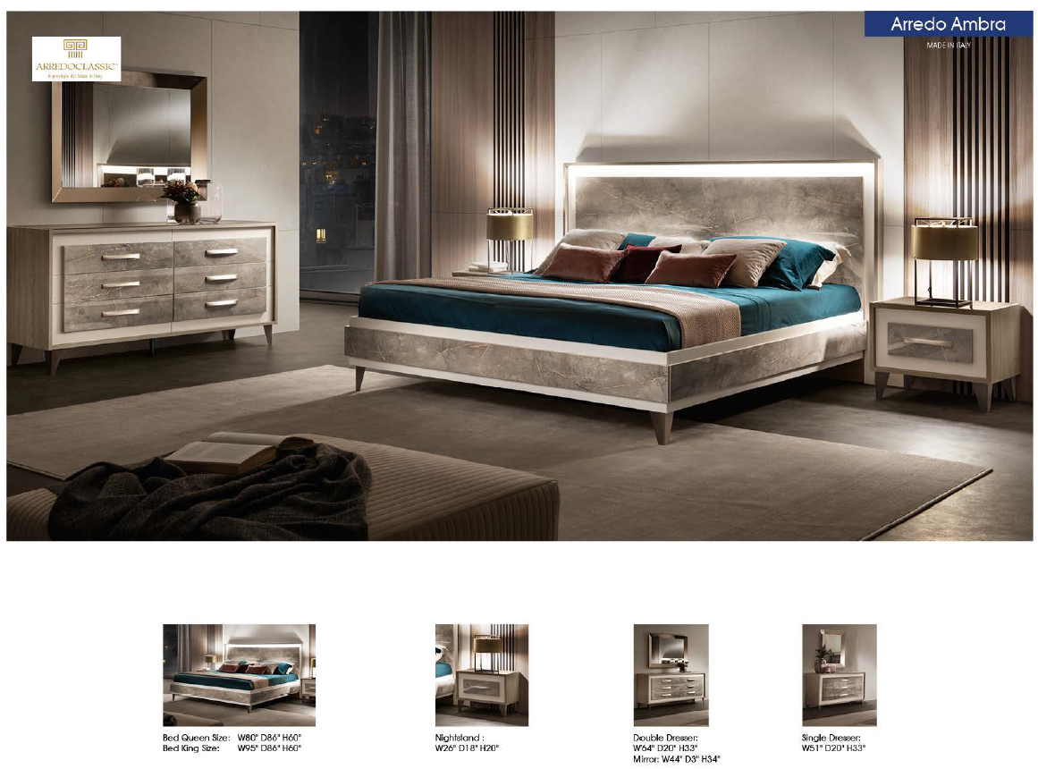 ArredoAmbra Nightstand by Arredoclassic i30945 By ESF Furniture - Image 4