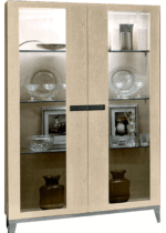 High Gloss Lacquer Ambra 2 Door Chaina i24034 By ESF Furniture