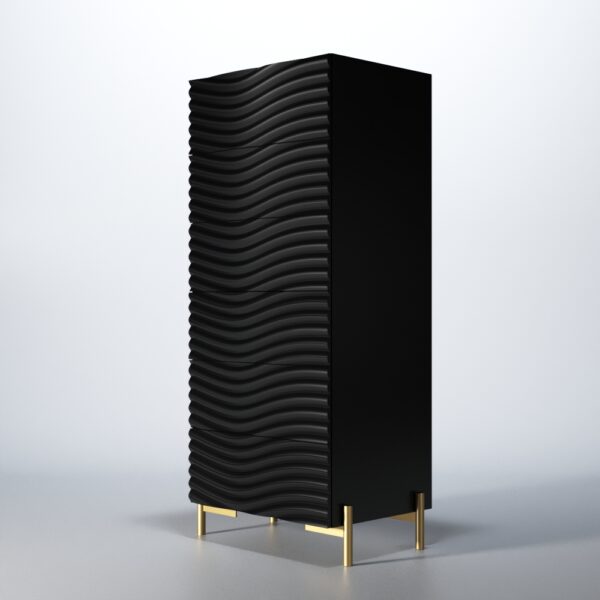 Wave Dark grey Chest p12867 By ESF Furniture - Image 3