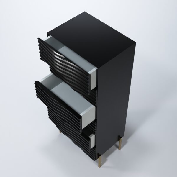 Wave Dark grey Chest p12867 By ESF Furniture - Image 4