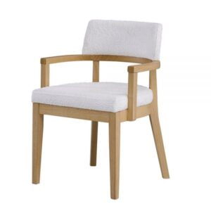 Gorge Fabric & Oak Finish Kasem Side Chair DN02616 By ACME