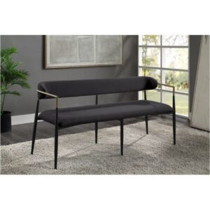 Black Fabric Jaramillo Bench DN02699 By ACME