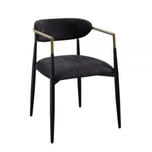 Black Fabric Jaramillo Side Chair DN02696 By ACME