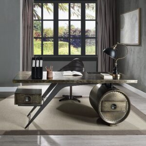 Bronze Executive Writing Desk With USB