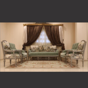 MC-1 Ment green Rococo sofa set